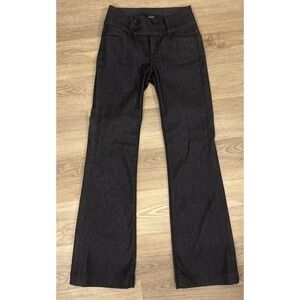 Vintage Y2K Kasil Jeans Flare Bootcut Wide Leg Dressy Dark‎ Blue Women's 24 USA